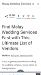 Mobile Screenshot of malayweddingservices.com